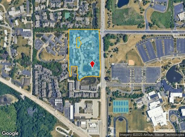 1629 W Colonial Pky, Inverness, IL Parcel Map