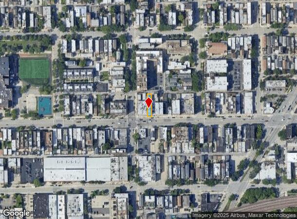  1374 W Grand Ave, Chicago, IL Parcel Map
