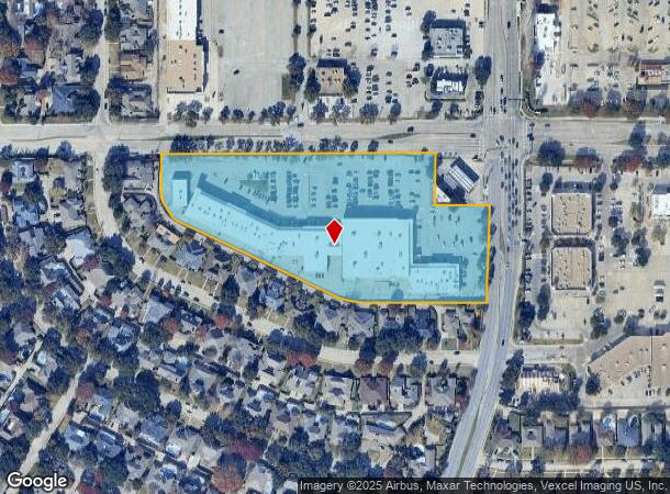  7512 Campbell Rd, Dallas, TX Parcel Map