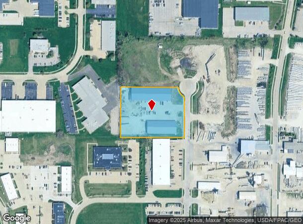 1410 Industrial Ave, Hiawatha, IA Parcel Map