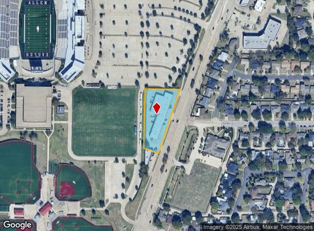  705 N Greenville Ave, Allen, TX Parcel Map
