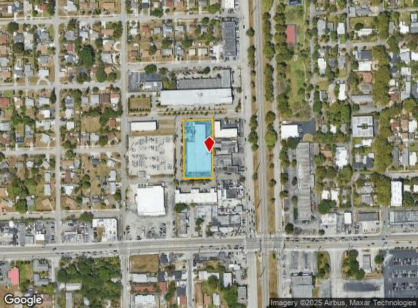  2105 Fletcher St, Hollywood, FL Parcel Map
