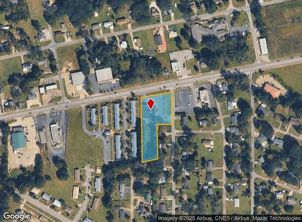 580 E Franklin St, Hartwell, GA Parcel Map