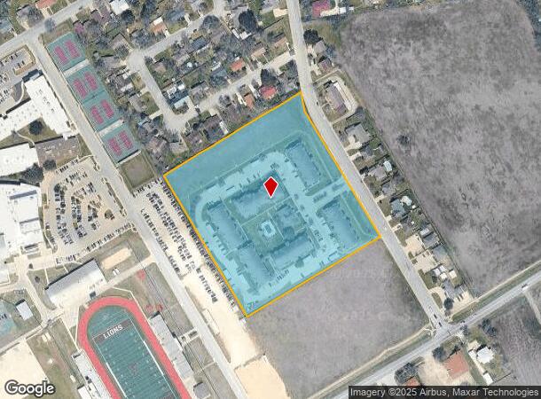  1001 S Guadalupe St, Lockhart, TX Parcel Map