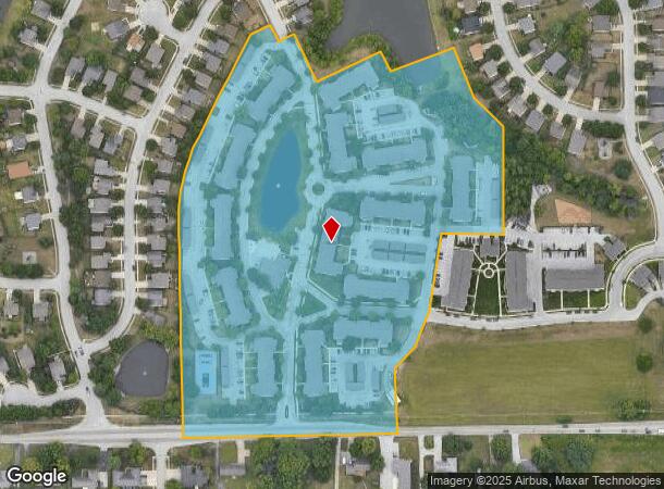 1070 Cobblestone Dr, Indianapolis, IN Parcel Map