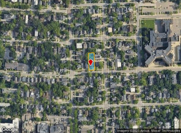 713 Catherine St, Ann Arbor, MI Parcel Map