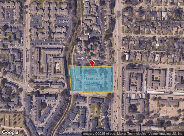  9825 Webb Chapel Rd, Dallas, TX Parcel Map