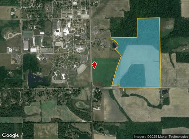 1909 S Main St, Upland, IN Parcel Map