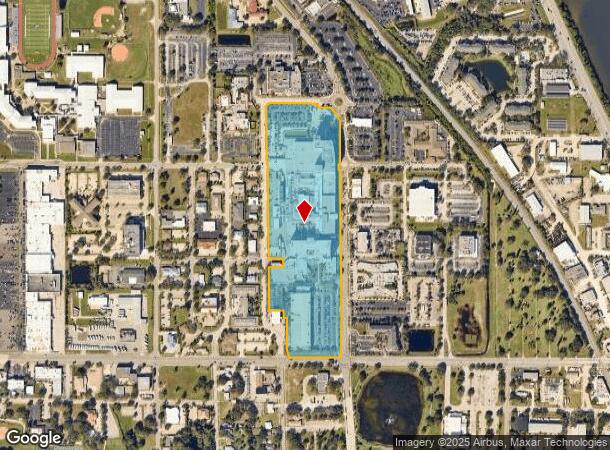  1350 Hickory St, Melbourne, FL Parcel Map