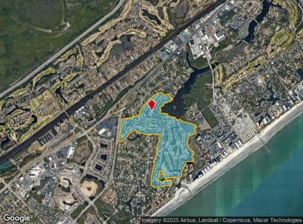  9000 N Ocean Blvd, Myrtle Beach, SC Parcel Map