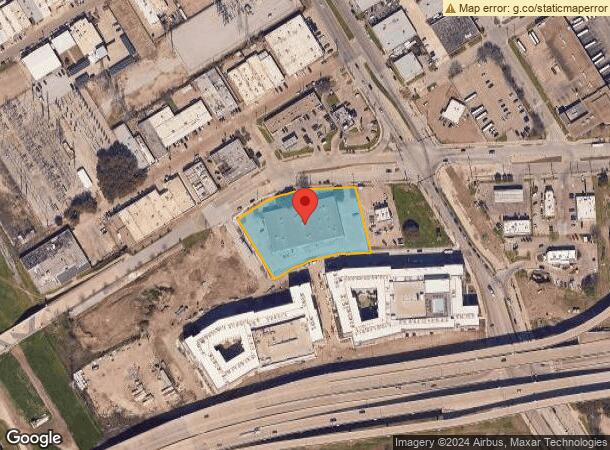  160 Continental Ave, Dallas, TX Parcel Map