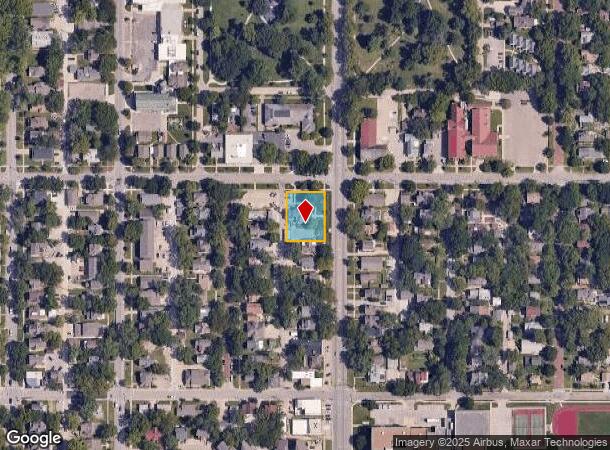  1307 Massachusetts St, Lawrence, KS Parcel Map