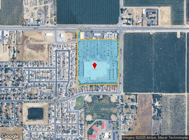 14025-14075 W Whitesbridge Ave, Kerman, CA Parcel Map