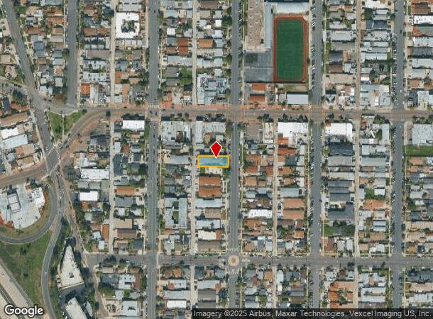 3864 35Th St, San Diego, CA Parcel Map