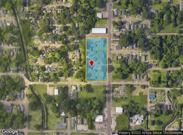 1225 Bailey Ave, Jackson, MS Parcel Map
