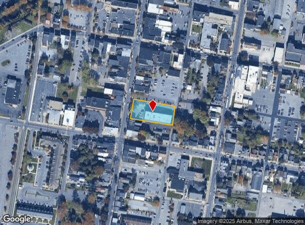  166 S Main St, Chambersburg, PA Parcel Map