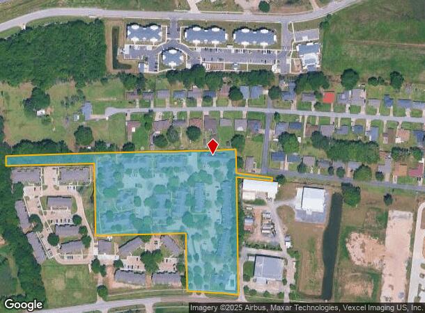 1408 W Willow St, Lafayette, LA Parcel Map