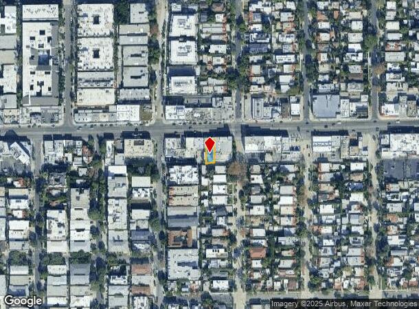 8262 Melrose Ave, Los Angeles, CA Parcel Map