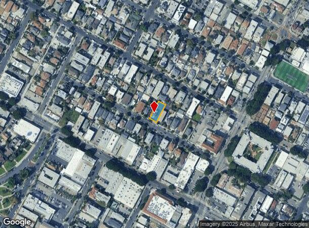 1647 W 12Th Pl, Los Angeles, CA Parcel Map