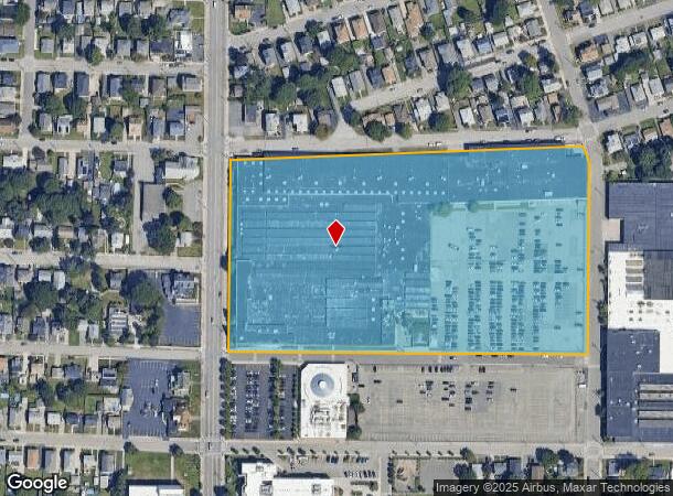  1027 Newport Ave, Pawtucket, RI Parcel Map