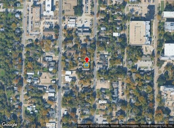 1101 N Locust St, Denton, TX Parcel Map