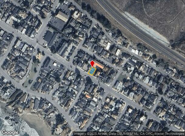  489 S Ocean Ave, Cayucos, CA Parcel Map