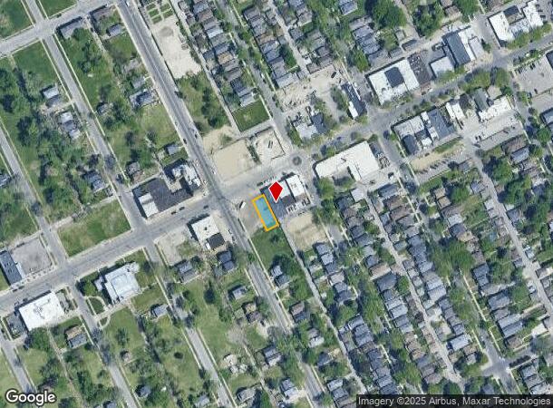  14922 Kercheval St, Detroit, MI Parcel Map