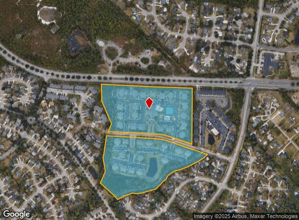  4129 Hearthside Dr, Wilmington, NC Parcel Map