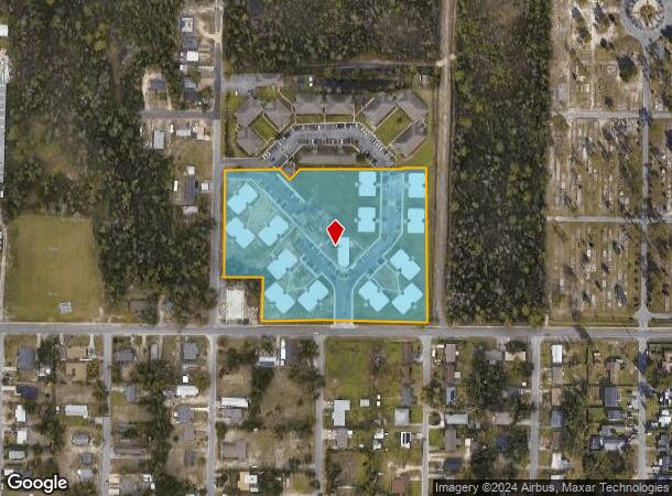  1722 W 17Th St, Panama City, FL Parcel Map