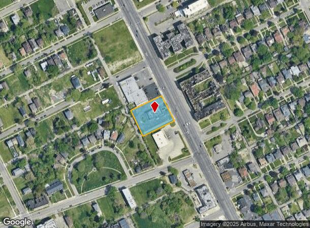  12857 Woodward Ave, Highland Park, MI Parcel Map