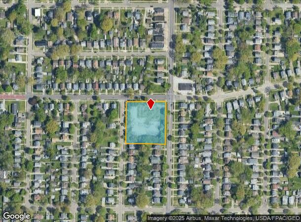  1134 Brown St, Akron, OH Parcel Map
