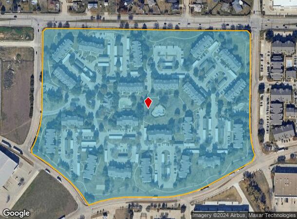  1500 E Arbrook Blvd, Arlington, TX Parcel Map