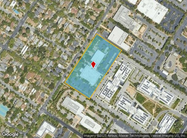 1117 California Ave, Palo Alto, CA Parcel Map