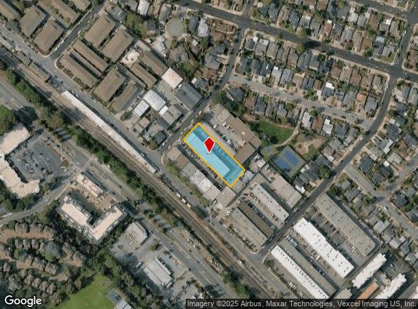 617 Mountain View Ave, Belmont, CA Parcel Map