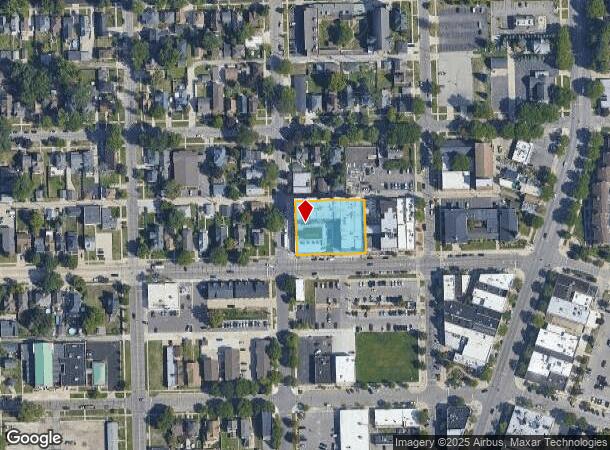  166 Oak St, Wyandotte, MI Parcel Map