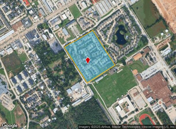 1625 Romano Park Ln, Houston, TX Parcel Map