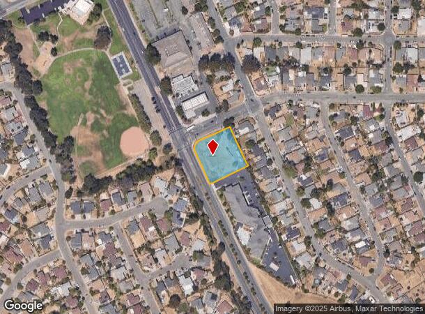 1598 Fairgrounds Dr, Vallejo, CA Parcel Map