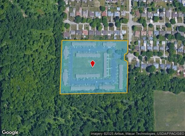  1100 Oakwood Dr, Elyria, OH Parcel Map