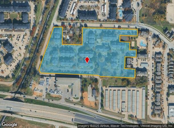1541 Meadow St, Denton, TX Parcel Map