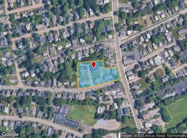 607 Washington St, Braintree, MA Parcel Map