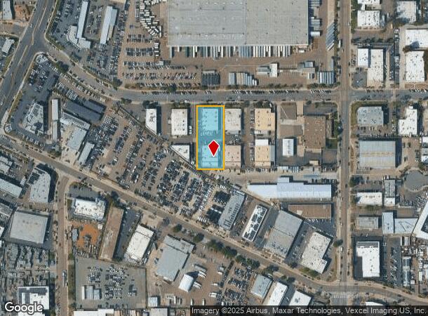  8001 Vickers St, San Diego, CA Parcel Map