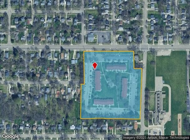 1610 E Cork St, Kalamazoo, MI Parcel Map