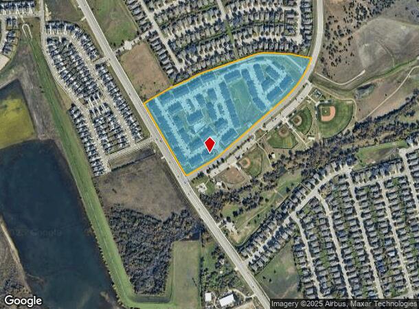  1101 Halsey Dr, Leander, TX Parcel Map