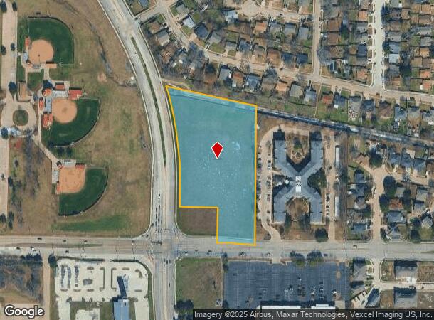 1001 E Arbrook Blvd, Arlington, TX Parcel Map
