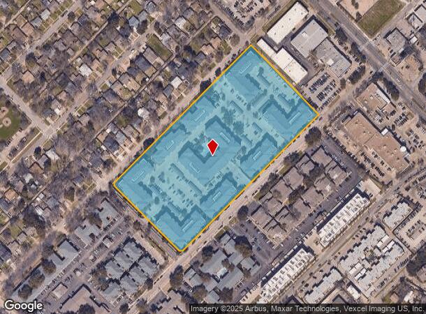 3301 Hudnall St, Dallas, TX Parcel Map