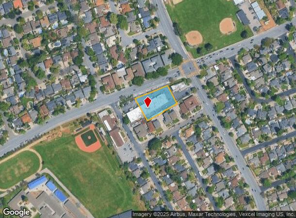1878 Curtner Ave, San Jose, CA Parcel Map