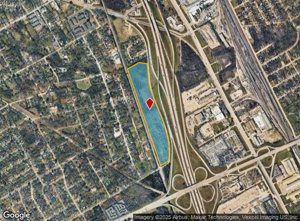  8201 S Julius Schepps Fwy, Dallas, TX Parcel Map