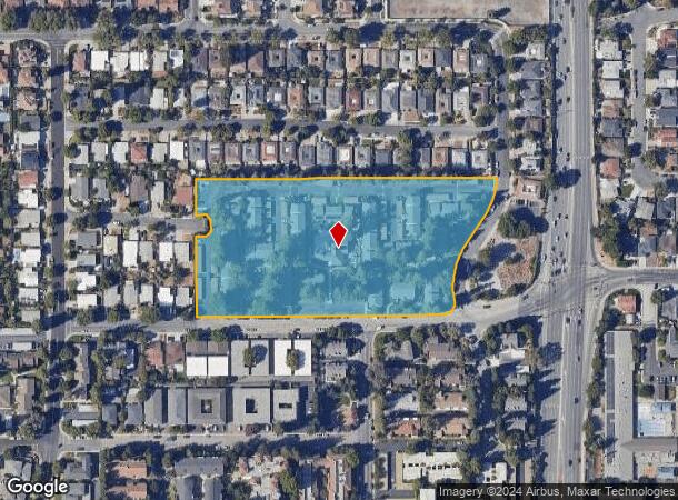  3707 Poinciana Dr, Santa Clara, CA Parcel Map