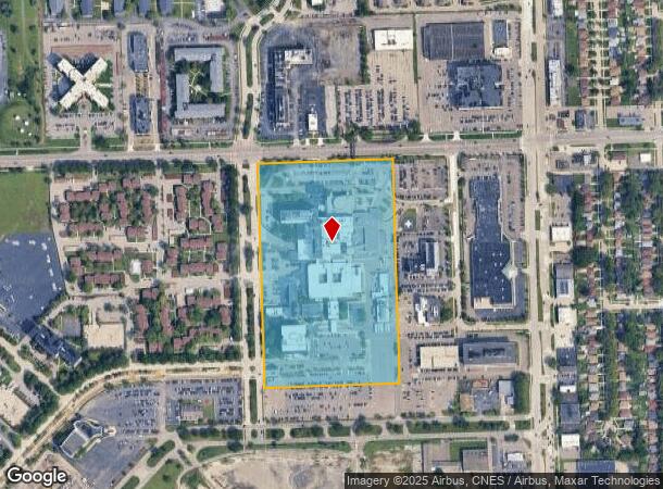 16001 W 9 Mile Rd, Southfield, MI Parcel Map