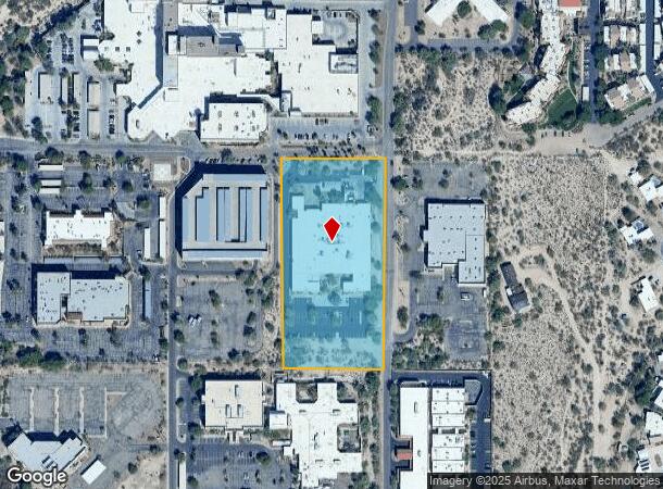  1921 W Hospital Dr, Tucson, AZ Parcel Map